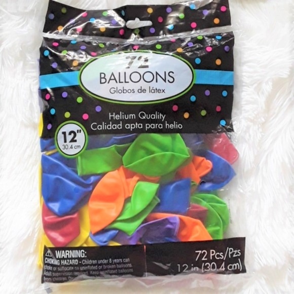 🔴AMSCAN 144 Count of Assorted Latex Balloons - Picture 3 of 5